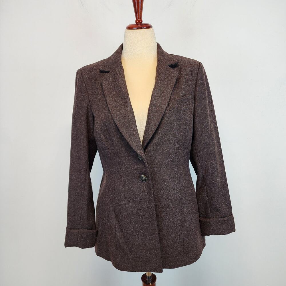 Jonathan Logan Womens Dark Brown Tailored Blazer Size S Lady Jacket Chic City